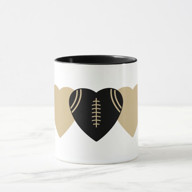 New Orleans Saints Football Herzdesign Tasse (Zentrum)