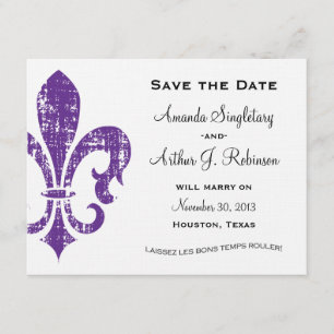 New Orleans Save the Date lila