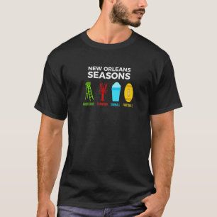 New Orleans Seasons Mardi Gras Snoball Crawfish Fi T-Shirt