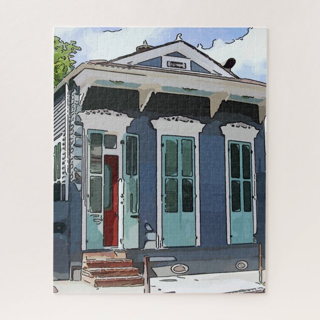 New Orleans Shot Gun House Puzzle (Vertikal)