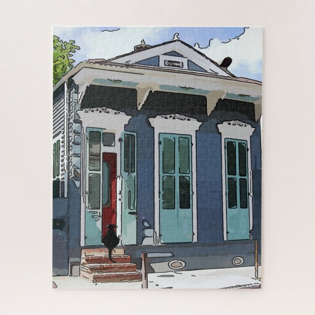New Orleans Shot Gun House Puzzle (Vertikal)