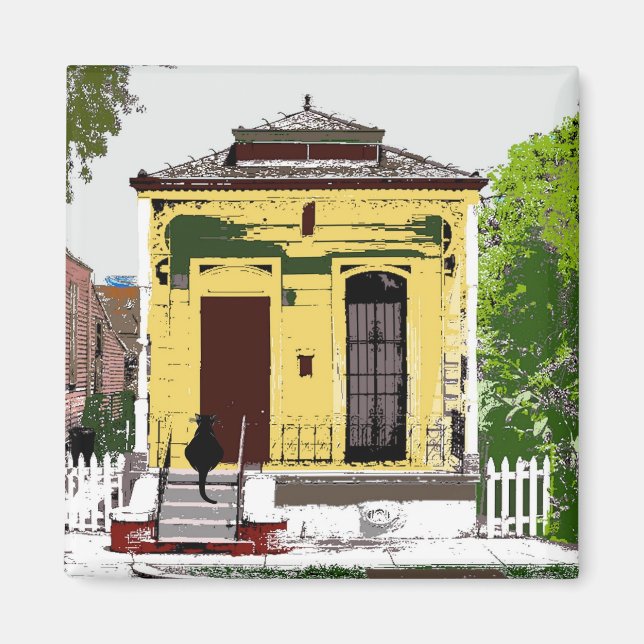 New Orleans Shot Gun Zuhause Magnet (Vorne)