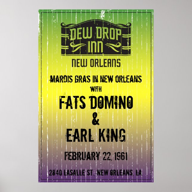New Orleans Show Dew Drop Inn Poster (Vorne)