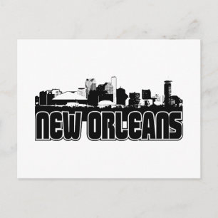 New Orleans Skyline Postkarte