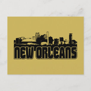 New Orleans Skyline Postkarte