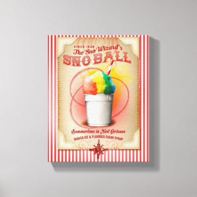 New Orleans Snowball Sommerzeit Leinwanddruck (Vorderseite)