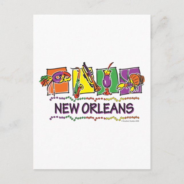 NEW-ORLEANS-SQUARES-eps Postkarte (Vorderseite)