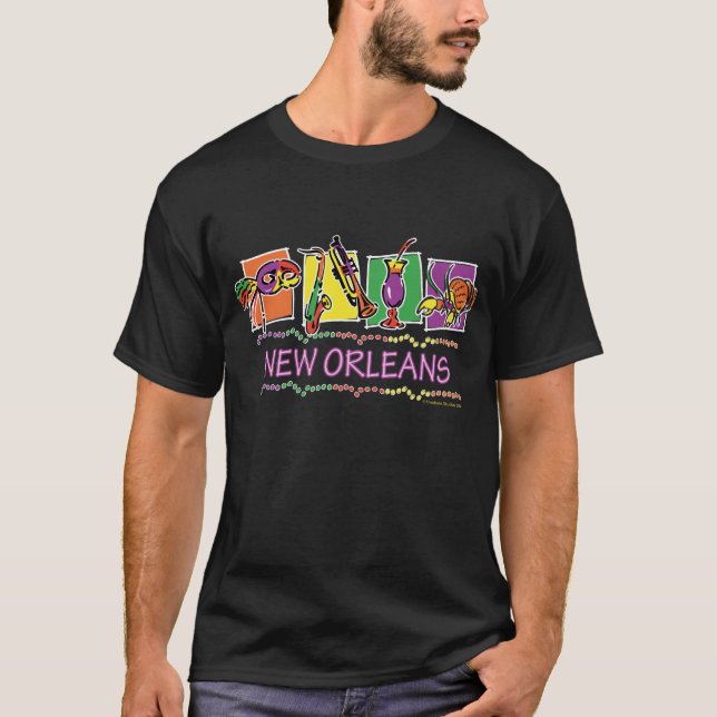 NEW-ORLEANS-SQUARES-eps T-Shirt (Vorderseite)