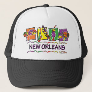 NEW-ORLEANS-SQUARES-eps Truckerkappe