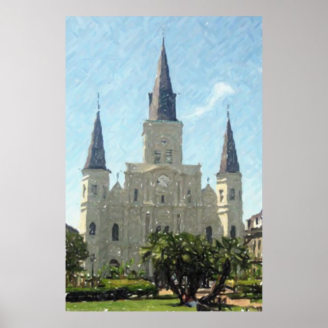 New Orleans St Louis Cathedral Plakatwerbung Poster (Vorne)