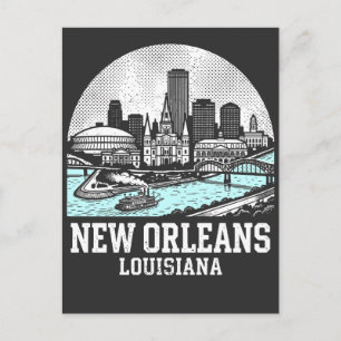 New Orleans Stadt Louisiana Postkarte