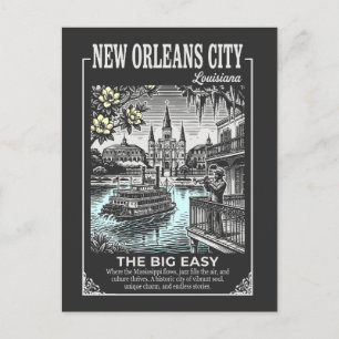 New Orleans Stadt Louisiana The Big Easy Postkarte