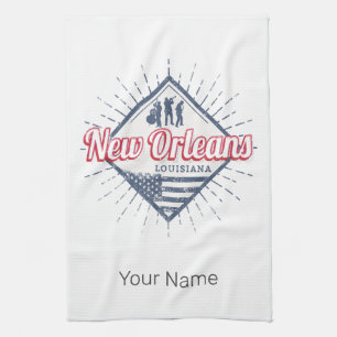 New Orleans Stadt Louisiana Vereinigte Staaten Vin Geschirrtuch