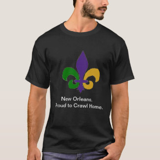 New Orleans stolz, zu kriechen das T-Shirt der