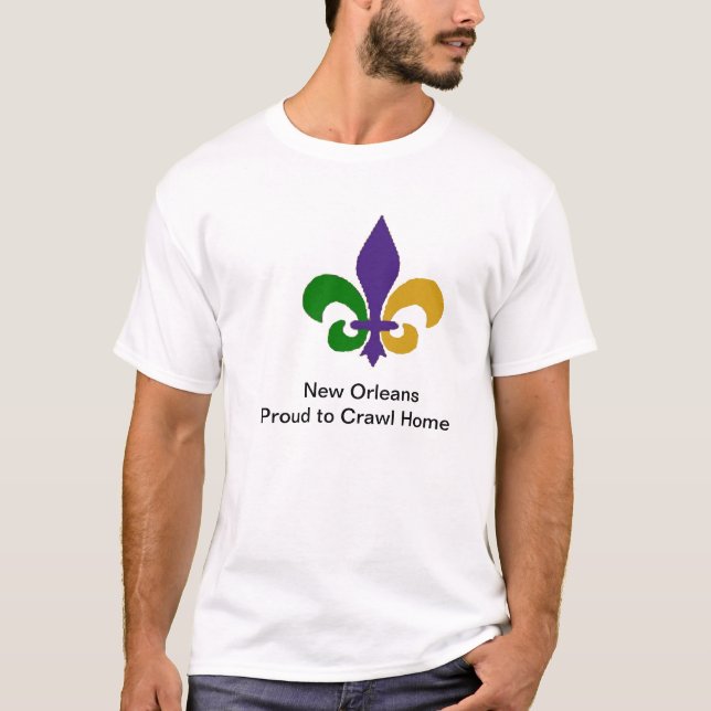 New Orleans. Stolz, zu kriechen das T-Shirt der (Vorderseite)