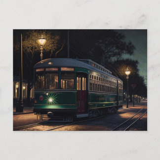 New Orleans Straßenbahn Postkarte