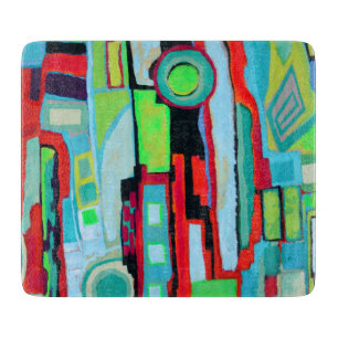New Orleans Street 6 x 7 Deco Glas Schneidbrett Schneidebrett