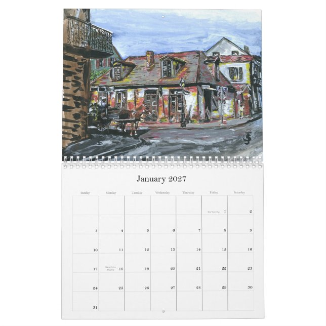 New Orleans Street Car Kalender (Jan 2027)