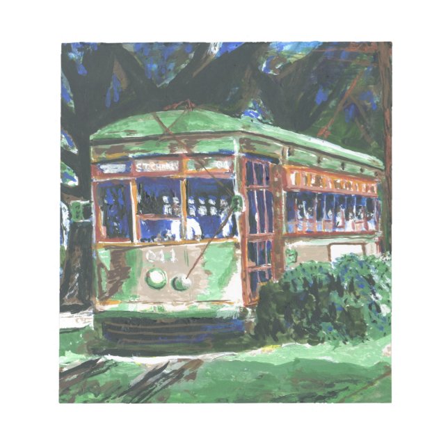 New Orleans Street Car Notizblock (Vorderseite)