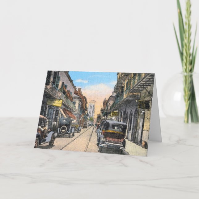 New Orleans Street Feiertagskarte (Vorderseite)