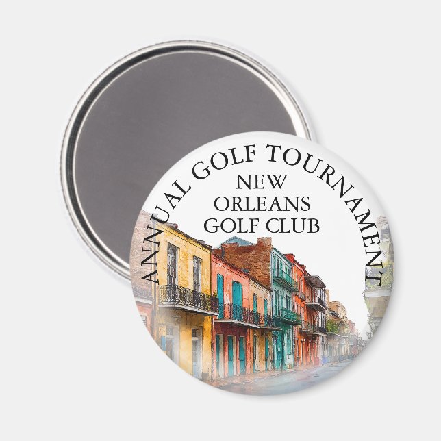 New Orleans Street Golf Club Turnier Anpassung Magnet (Vorderseite/Rückseite)