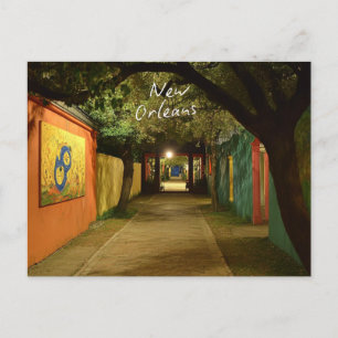 New Orleans Street Holiday Postcard Feiertagspostkarte