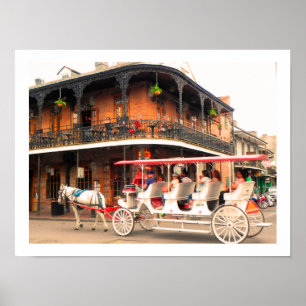 New Orleans Street Scene - Poster