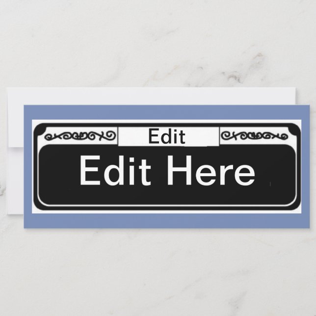 New Orleans Street Sign Blank (Vorderseite)