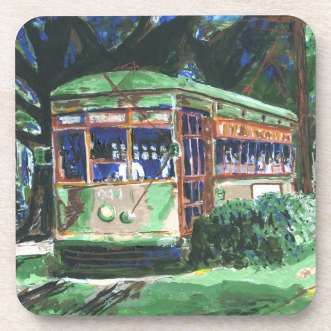 New Orleans Streetcar Getränkeuntersetzer (Vorderseite)