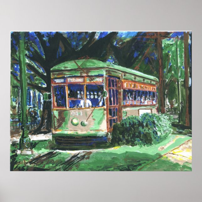 New Orleans Streetcar Malerei Poster (Vorne)