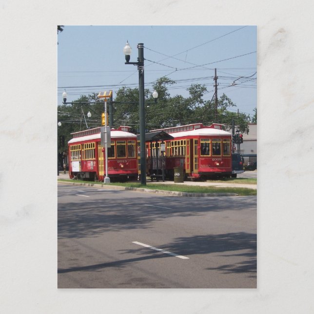 New Orleans Streetcar Postkarte (Vorderseite)