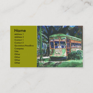 New Orleans Streetcar Visitenkarte
