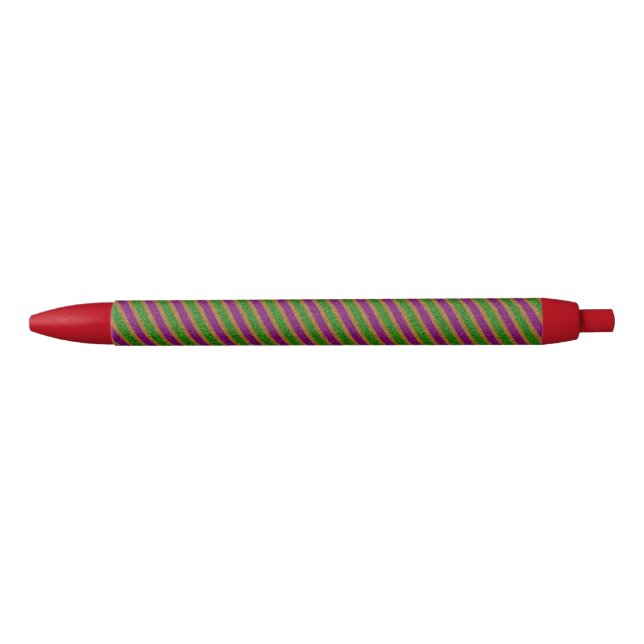 New Orleans Stripe Glitzer Kugelschreiber (Vorderseite)