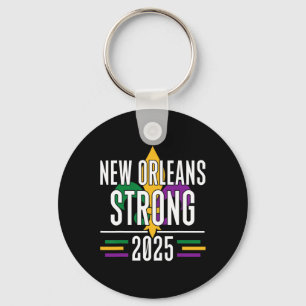 New Orleans Strong 2025 Lilie Mardi G Schlüsselanhänger