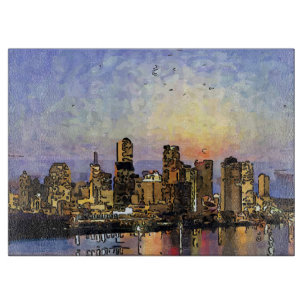New Orleans Sunset Schneidebrett