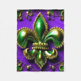New Orleans Titel Lilie Fleecedecke
