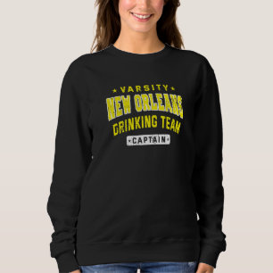 New Orleans Trinkteam Kapitän Bier Craft Bier Sweatshirt