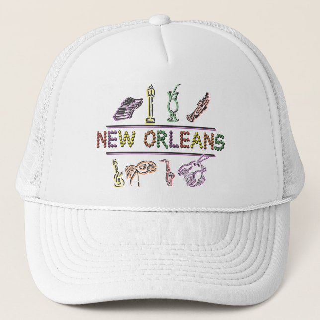 New Orleans Truckerkappe (Vorderseite)