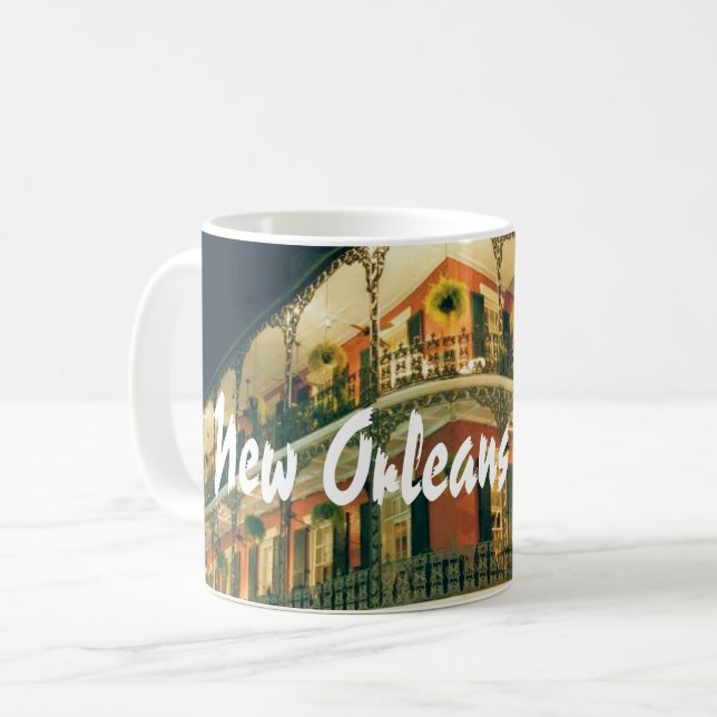 New Orleans-Viertel Kaffeetasse (Vorderseite Links)