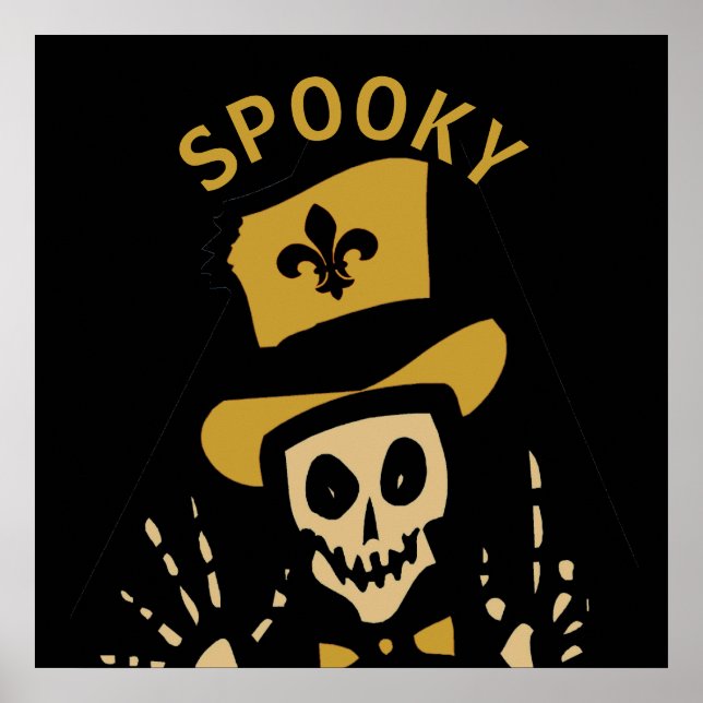 New Orleans Voodoo Man, SPOOKY, Text bearbeiten Poster (Vorne)