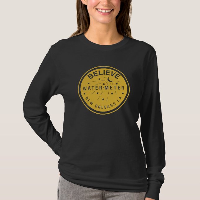 New Orleans Water Meter Cover Glauben T-Shirt (Vorderseite)
