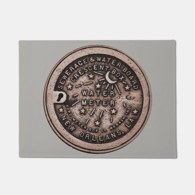 New Orleans Water Meter Lid Fußmatte (Vorderseite)