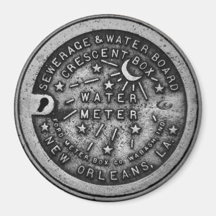 New Orleans Water Meter Lid Magnet