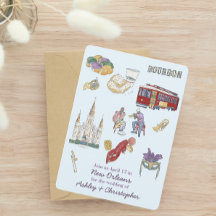 New Orleans Watercolor Wedding