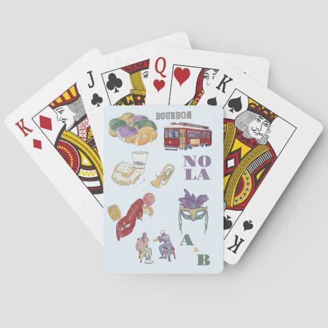 New Orleans Wedding Spielkarten (Rückseite)