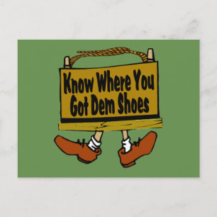 New Orleans wissen, wo ihr den Schuhen Got Postkarte