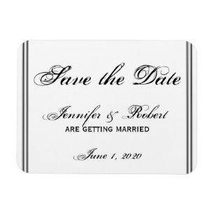 New Orleans Ziel Save the Date Magnet