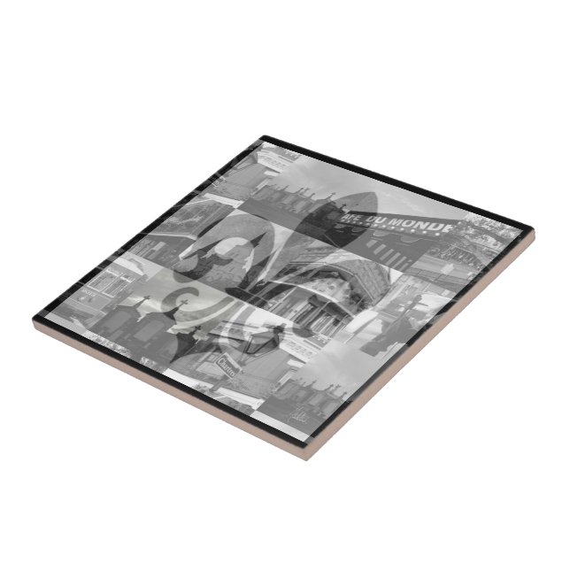 New- Orleanscollage [Trivet] - klein Fliese (Seite)