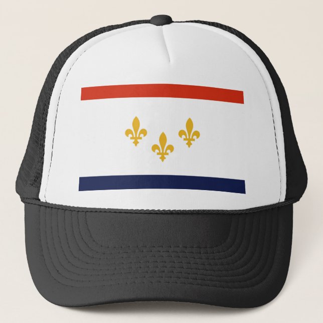 New- Orleansflagge Truckerkappe (Vorderseite)