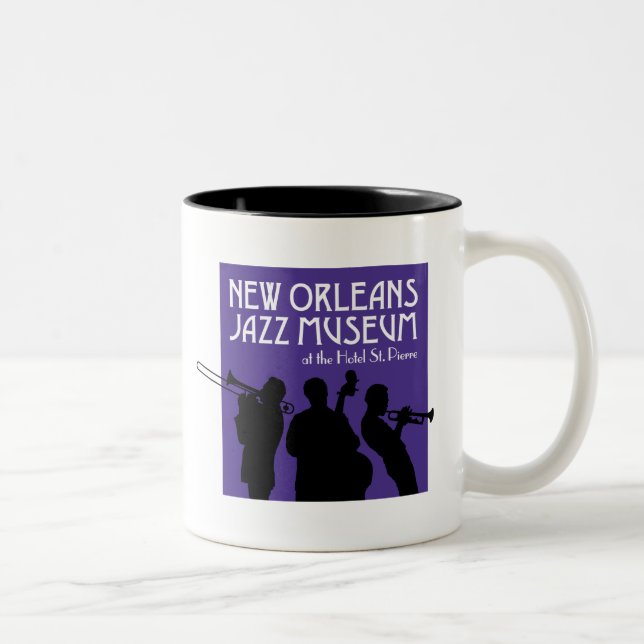 New- Orleansjazz-Museums-Tasse Zweifarbige Tasse (Rechts)